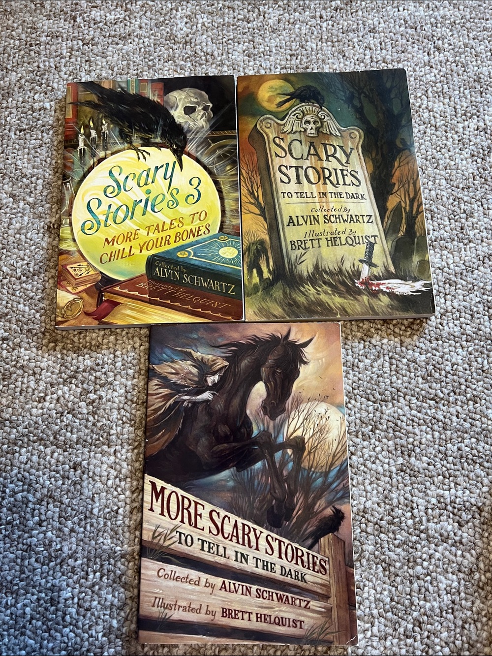 Harper Scary Stories book set - green, yellow, brown